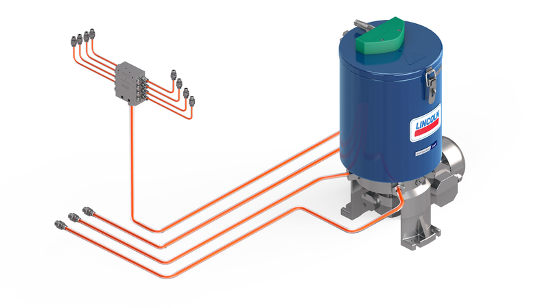 multi-line grease lubrication system